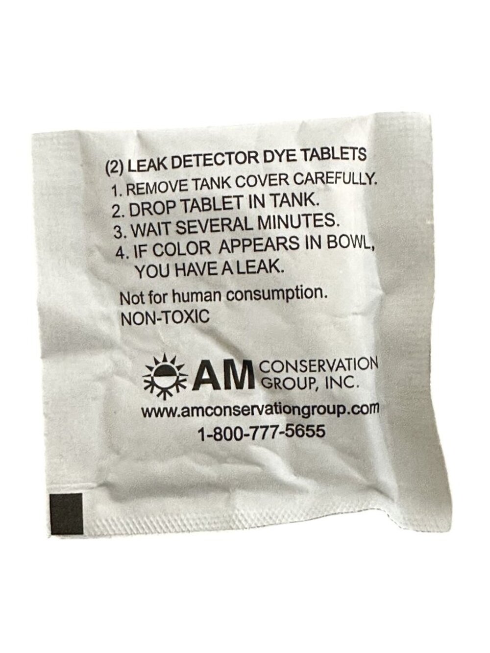 Leak Detector Dye Tablets 2 Blue Tablets Check for Toilet Tank Leaks